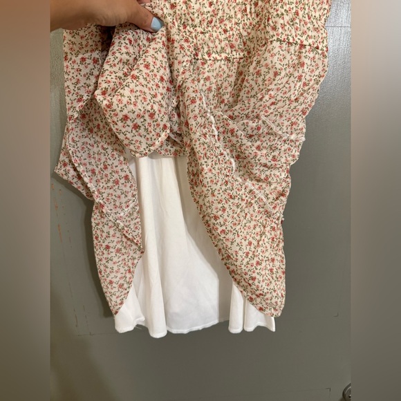 Trixxi Floral Kids Dress in Cream and Pink - Picture 7 of 8